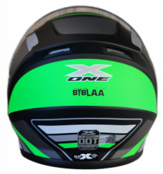 Casca moto modulabila X-One Verde L
