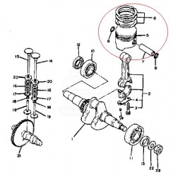 Moteur à piston Yamaha MZ175, EF2600 - Img 2