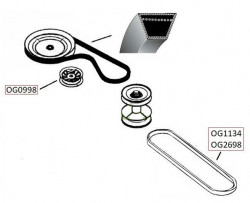 Curea transmisie MTD RH180