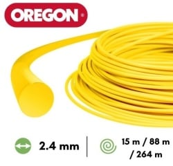 Oregon 2.4mm x 15m (στρογγυλό τμήμα) καλώδιο για χλοοκοπτικό / χορτοκοπτικό Oregon