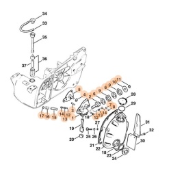 Pompa ulei drujba Stihl 070, 090, MS720