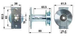 Suport cutit masina tuns iarba MTD 53SPO (25.4mm)