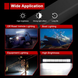 Proiector led bar 12V, 72W, 24 leduri (30cm)