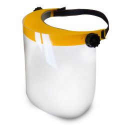 Protective helmet for brushcutter (simple, plexyglass)