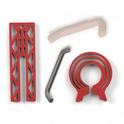 Rings set for tightening piston rings