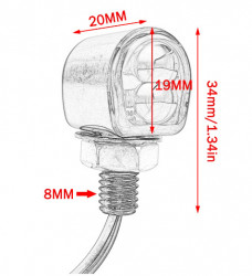 Set mini semnale scuter / motocicleta (model 1)