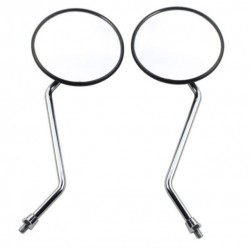 Round mirrors for scooter (colour - nickel)
