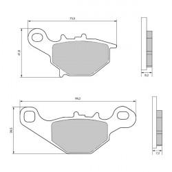 Suzuki Street Magic 50cc fékbetétek