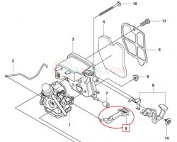 Tragaci soc drujba Husqvarna 235, 236, 240 - Img 2