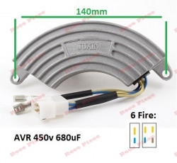 Γεννήτρια AVR 5Kw - 7Kw (450V 680uF) 6 Φωτιά (αλουμίνιο) - Img 2