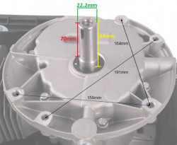Motor masina de tuns gazon Zongshen XP200A (ax 22.2 Ø - 84mm) 6.5 CP (soc automat)
