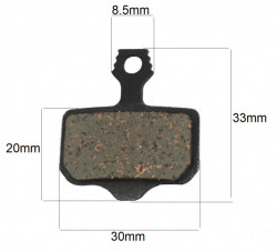 Set placute frana bicicleta / trotineta 02D