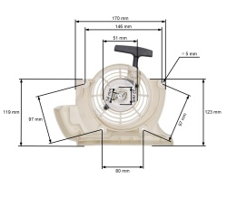 Συμβατή μίζα αλυσοπρίονου Stihl FS400 FS450 FS480