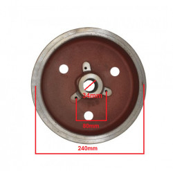 Volanta motor diesel 186F, Yanmar L90 (fara coroana)-dim