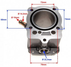 Set motor 4T ATV CG150cc (racire apa)