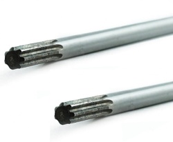 9-tooth chain saw gear shaft - 9 teeth (Ø8mm, 66cm)