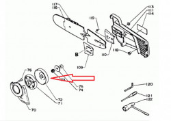 Oala ambreiaj drujba ECHO CS 400, CS 440 325 7T (175105-14630) (38065X)-2