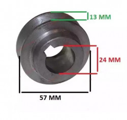 Fulie motor electric 24mm x 57mm-dim