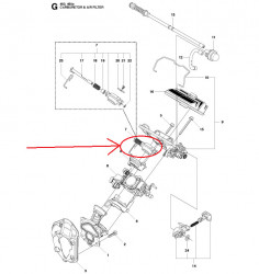Clapeta acceleratie carburator drujba Husqvarna 445, 450