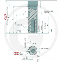 Motor generator / motopompa / motocultor Loncin 6.5 CP ax vertical (ax 25 X 80mm)