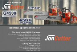 Drujba JonCutter® 45cc (fara lama si lant)