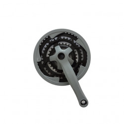 Pédalier VTT (48T-38T-28T) - Gris