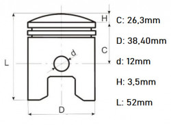 Piston ATV 4T 110cc