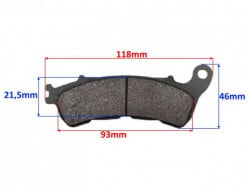 Placute frana moto Honda SH125 (2010-2015)