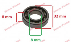 Set bearings for chainsaw crankshaft STIHL MS 240, MS 260, MS 280, MS 340, MS 341, MS 360, MS 361, MS 460 - Img 3