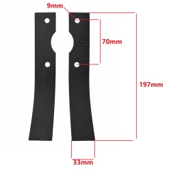Set cutite motosapa 197mm x 33mm (stanga-dreapta) YCA.91001022
