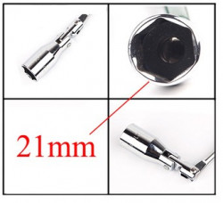 Spark plug key 21mm (flexibile) - Img 2