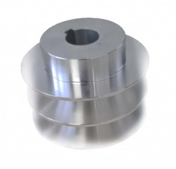 Διπλή τροχαλία (άξονας 20mm, διάμετρος 80mm) για ιμάντα 17mm
