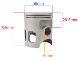 Piston scuter 2T 125cc Yamaha DT 56mm (h 66mm)