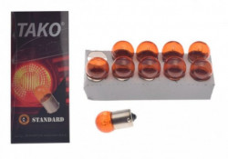 Pachet 10 buc becuri 12V 10W BA15S portocaliu