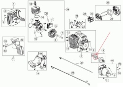 Saboti ambreiaj motocoasa MTD (753-05860)