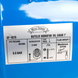 Vas expansiune HIDROFOR 19L spec