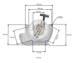 Avviamento per motosega compatibile Stihl FS120, FS200, FS250, FS300, FS350, FR350, BT120C, BT121