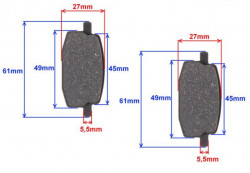 Placute frana scuter nr. 10