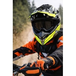 Casca ATV / Enduro SNON XL (gri+verde)