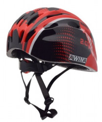 Casca bicicleta copii Awina S (rosu-negru)-2