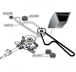 Curea transmisie MTD SE135, SE150, SE160 SG155 (1730 mm)