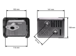 Toba generator, motocultor, motopompa Honda GX 110 - GX 160 (cu protectie)-3