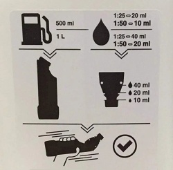 Bidon amestec benzina ulei Holzfforma 1L