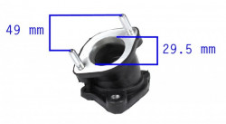 Intake manifold for ATV 150cc - 200cc (curved model) - Img 2