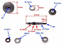 Kit reparatie pompa apa ATV 250cc
