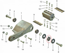 Pinion 3/8 decojitor busteni drujba (montare pe lama)