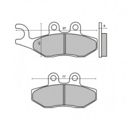 Placute frana scuter Gilera Runner, Piaggio Fly (Nr 16)