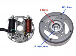 Volanta + magnetou scuter Puch Maxi-3