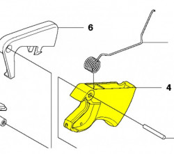 Pulsante dell'acceleratore per motoseghe Husqvarna 445, 450 - Img 2