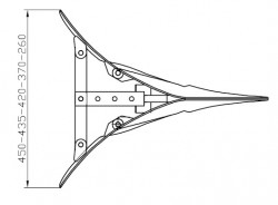 Rarita ajustabila  motocultor / motosapa